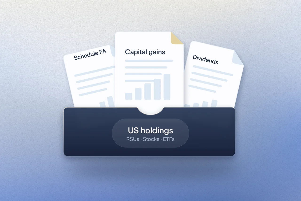 Illustration symbolizing CA-ready tax reports from Rovia